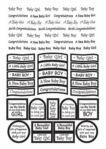 Black and white baby shower - C.R.A.F.T.