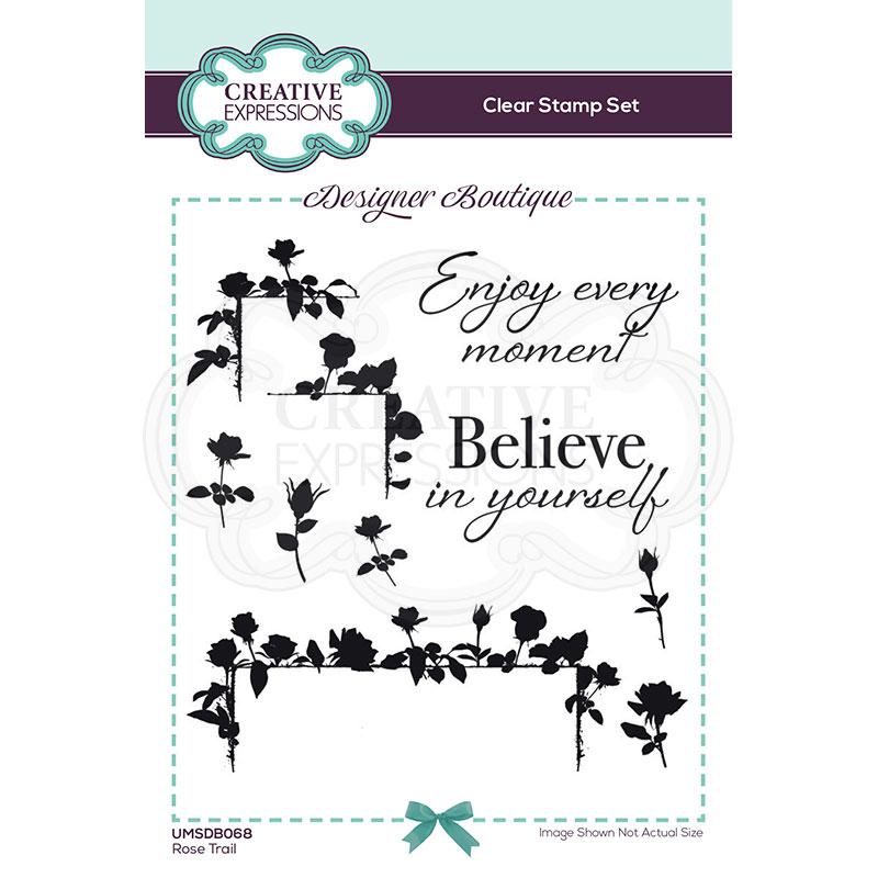 Creative Expressions Designer Boutique Collection Rose Trail A6 Clear