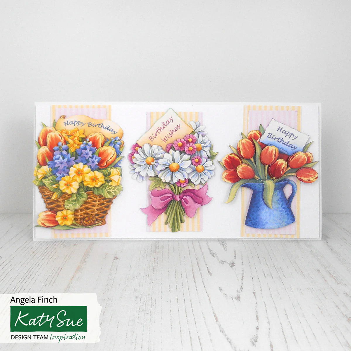 Die Cut Decoupage – Birthday Flower (Pack Of 3)