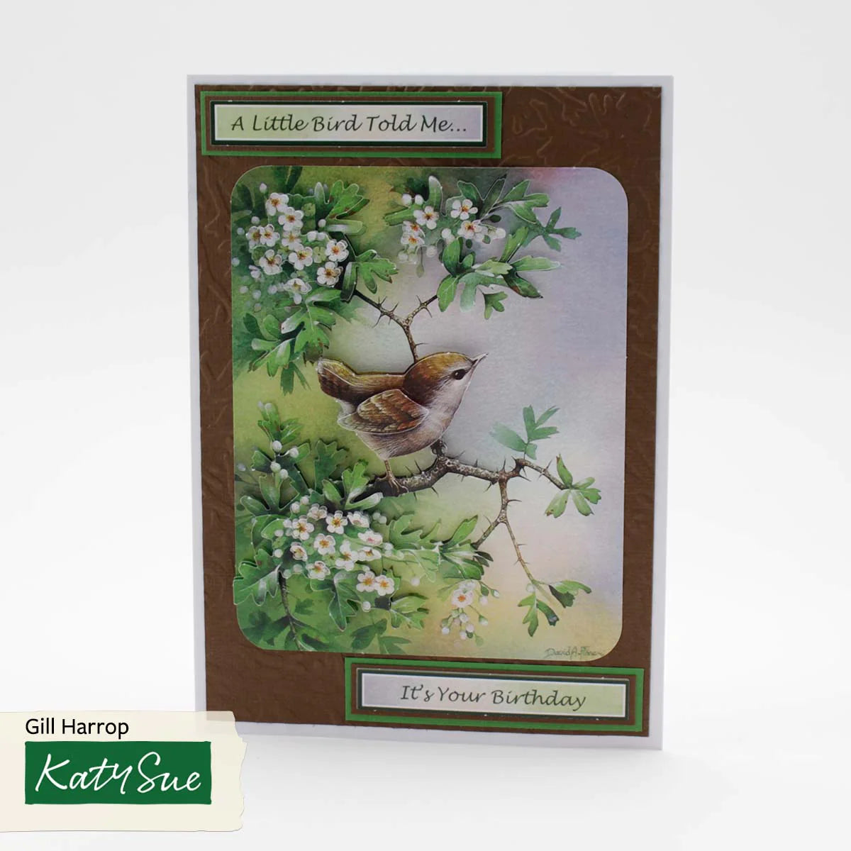 Die Cut Decoupage – Wren In Mayblossom (Pack Of 3)