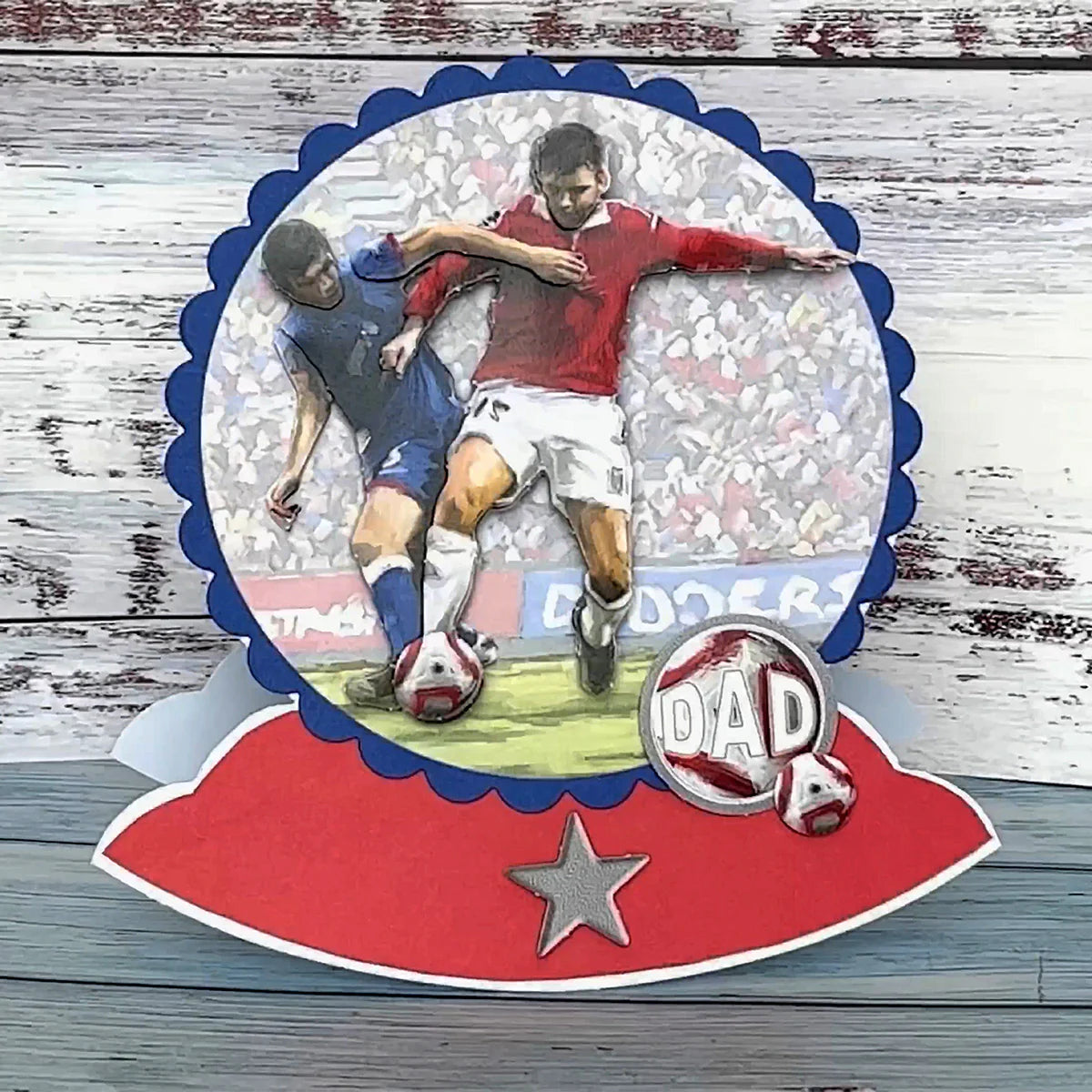 Die Cut Decoupage – Football (Pack Of 3)