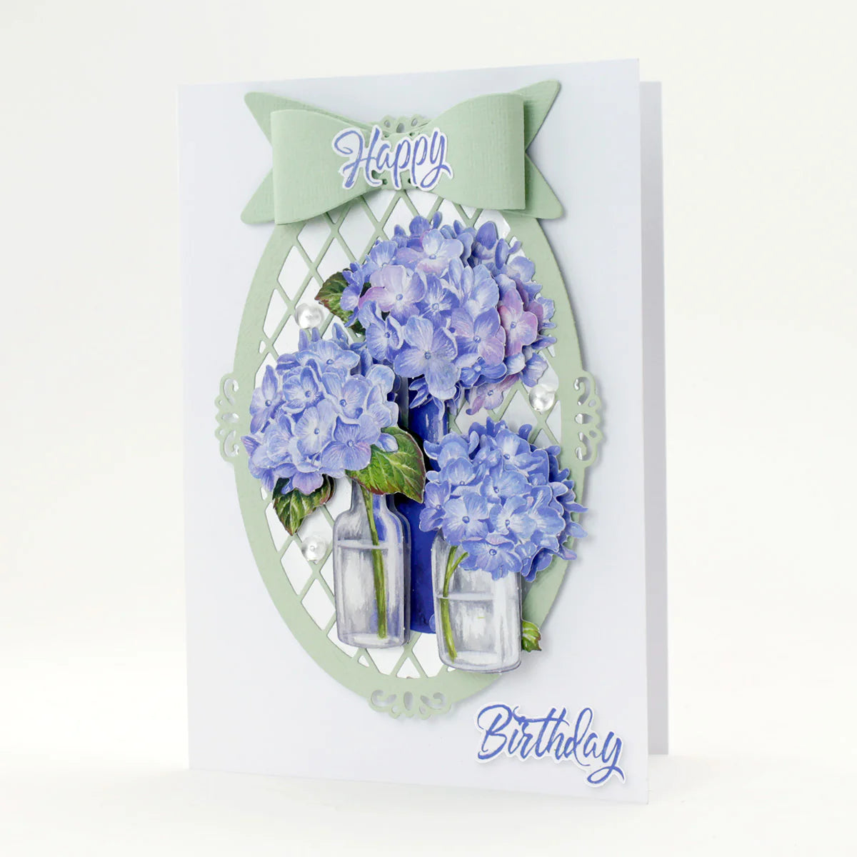 Die Cut Decoupage – Blue Hydrangeas (Pack Of 3)