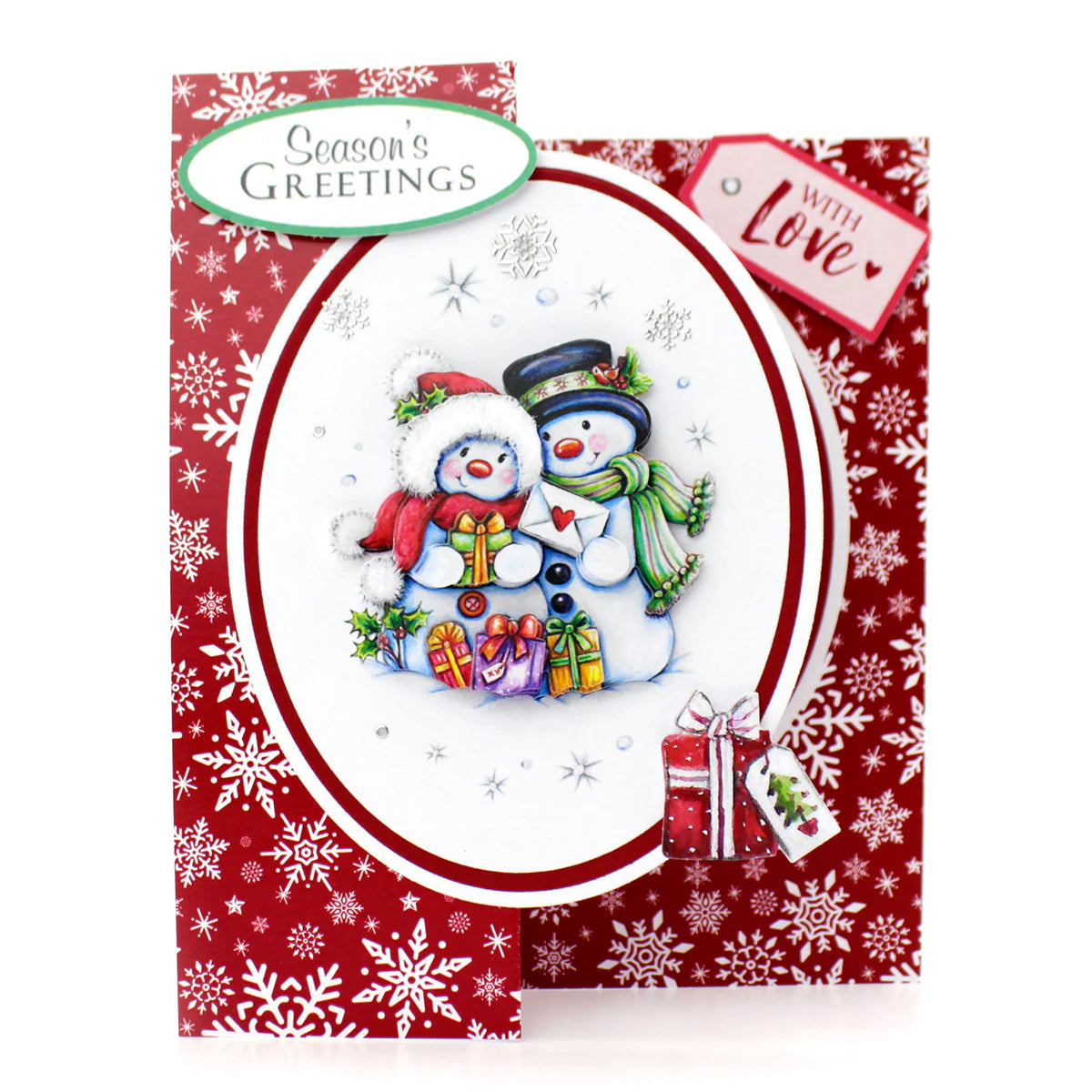 Die Cut Decoupage – Snowmen & Presents (pack of 3)