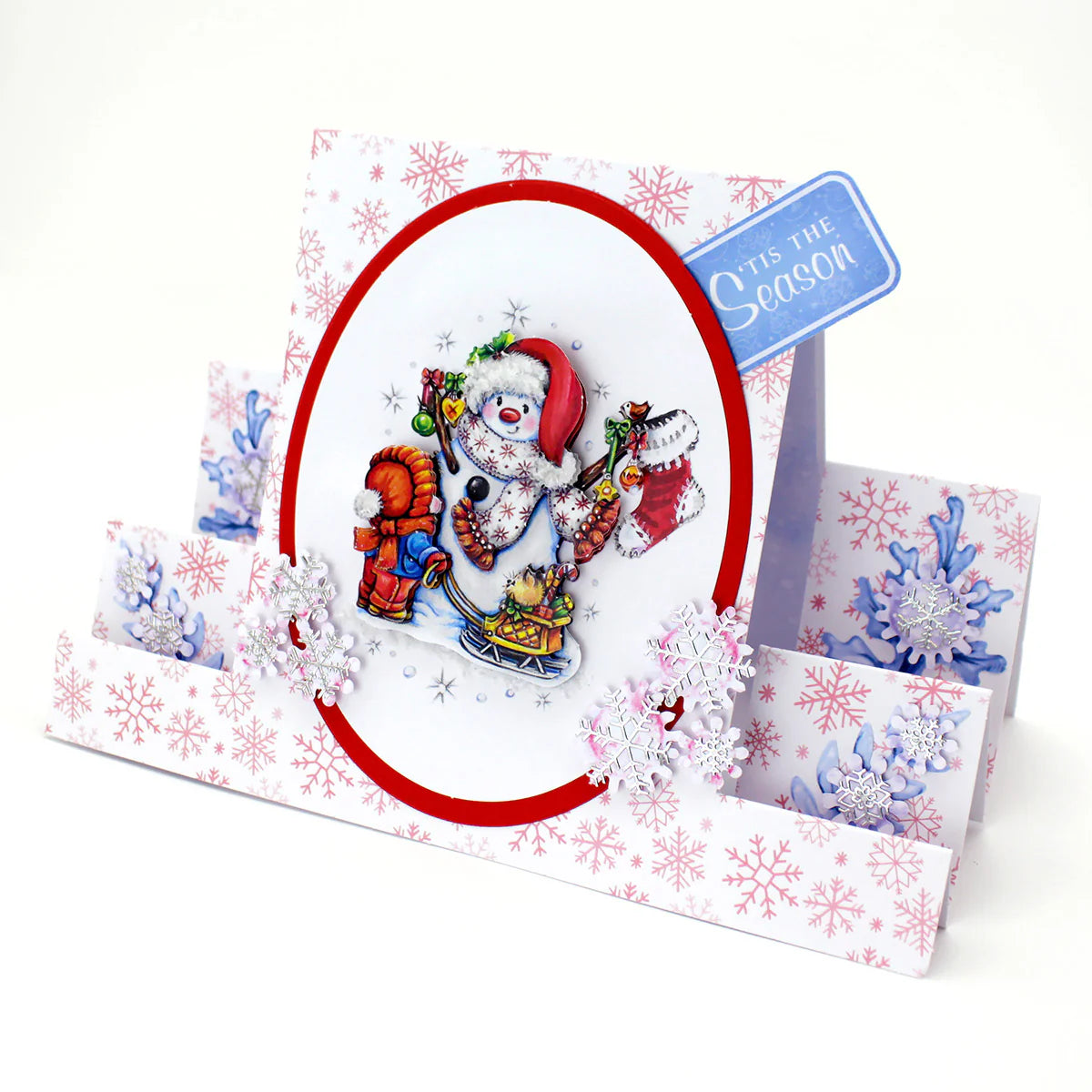 Die Cut Decoupage – Snowmen & Sleigh (pack of 3)