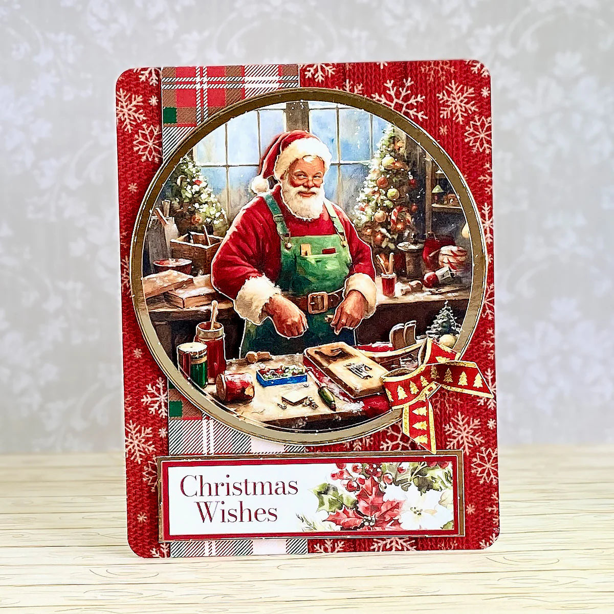 Die Cut Decoupage – Santa's Workshop Bauble (pack of 3)