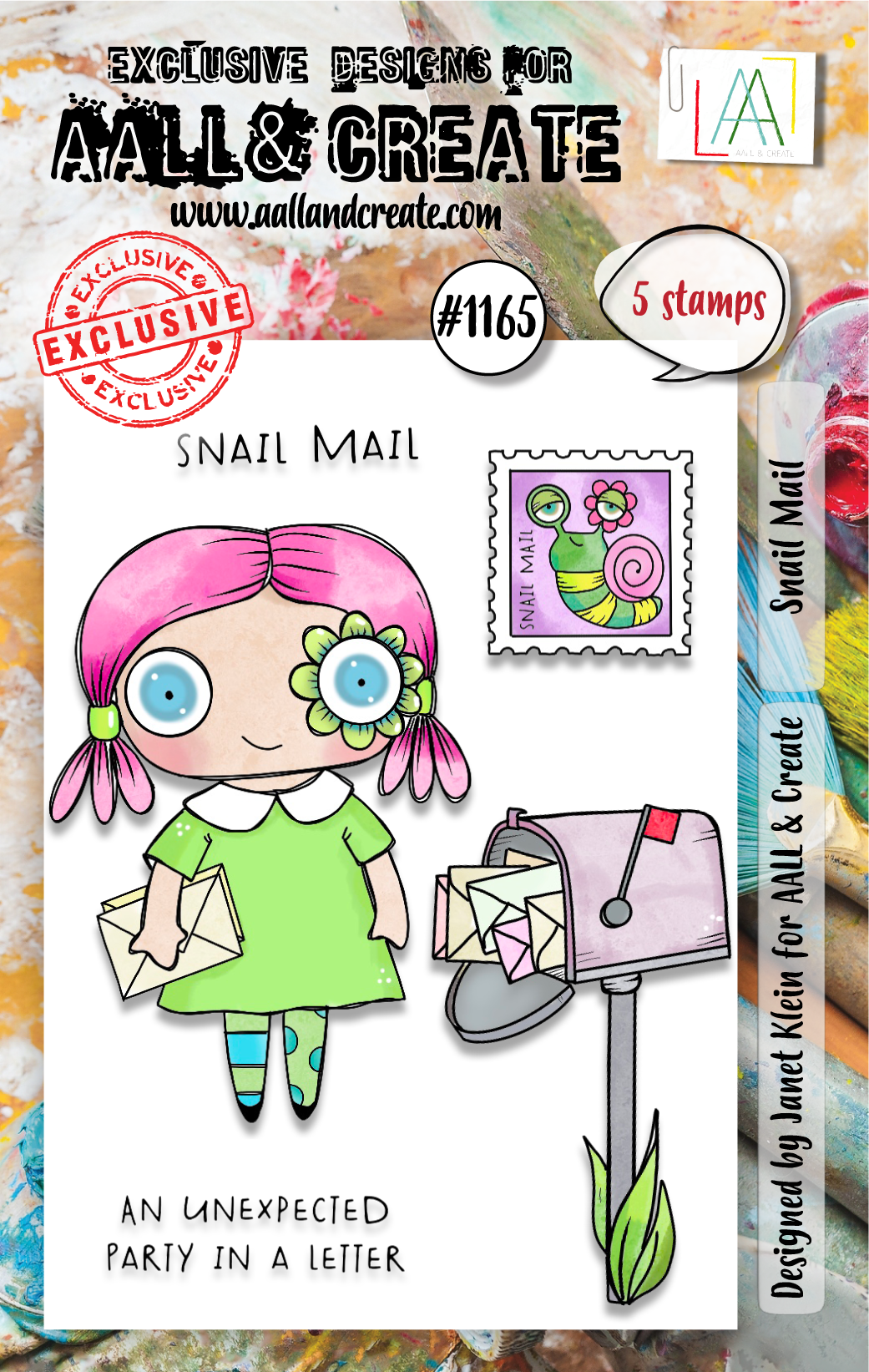 AALL and Create - A7 Stamp Set - Snail Mail