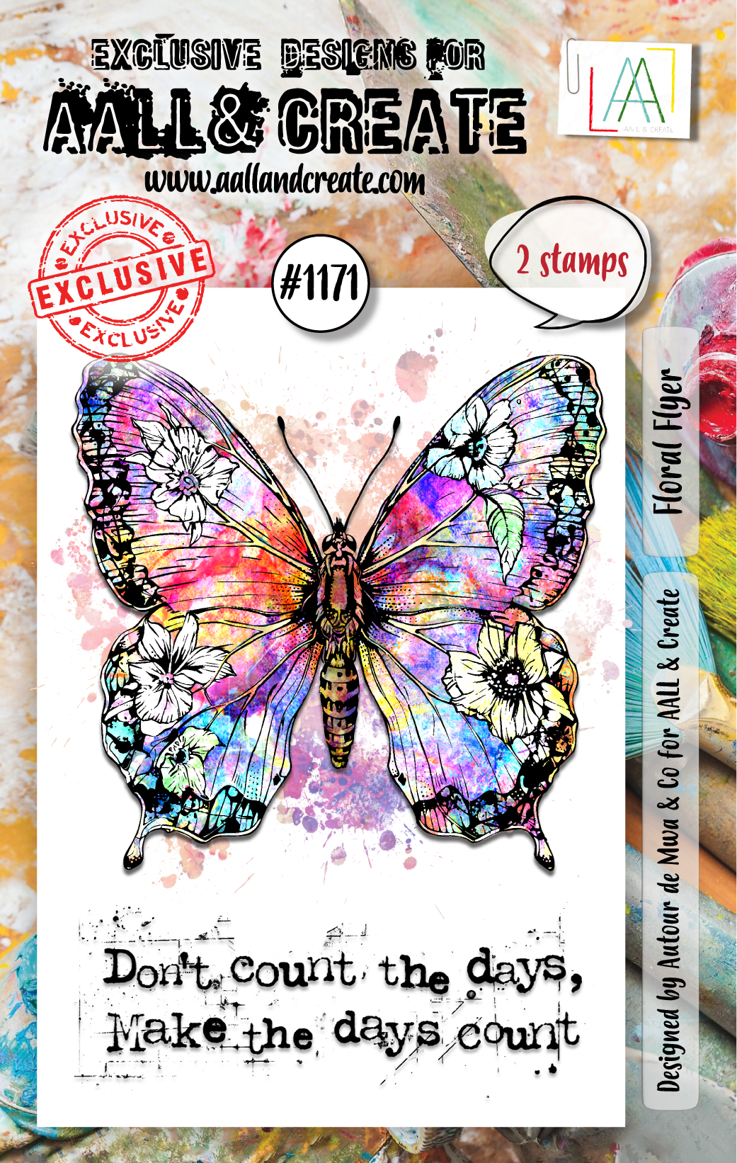 AALL and Create - A7 Stamp Set - Floral Flyer