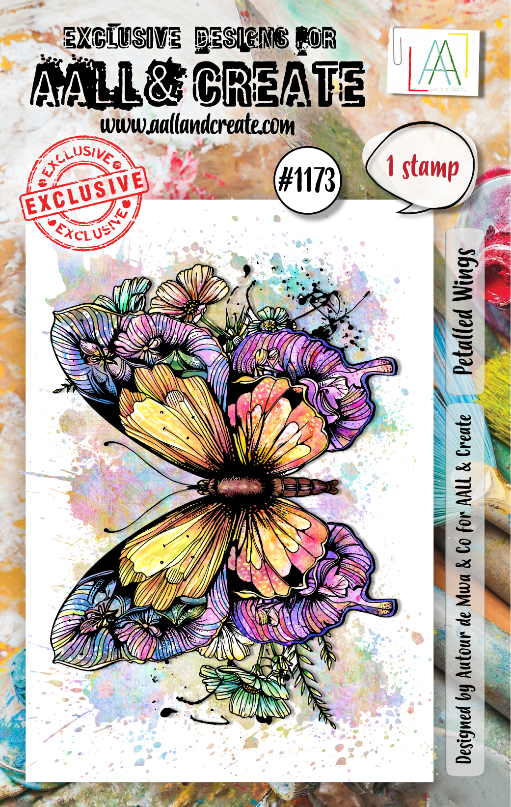 AALL and Create - A7 Stamp Set - Petalled Wings
