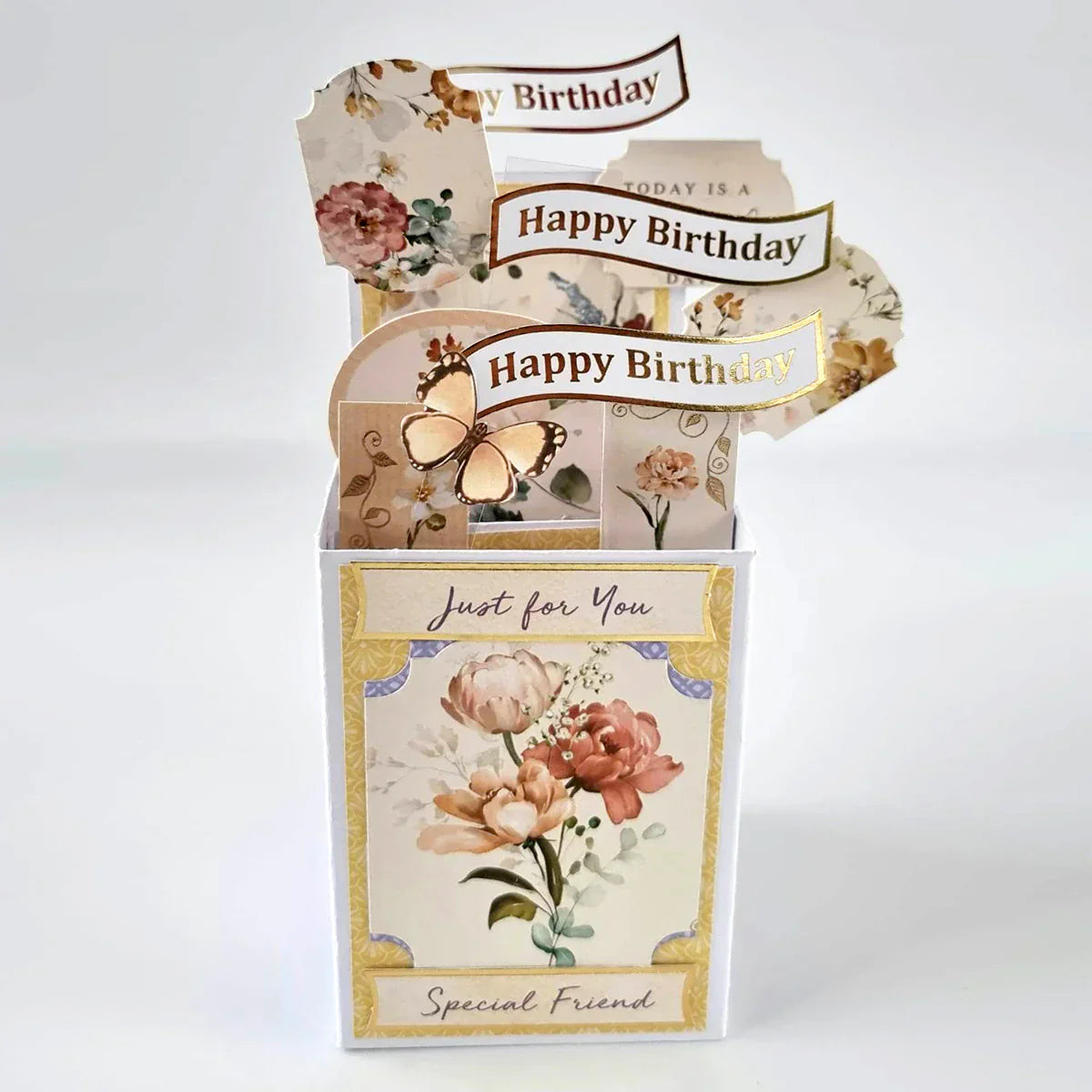 Foiled Pastel Birthday Banners Selection, 4 Sheets