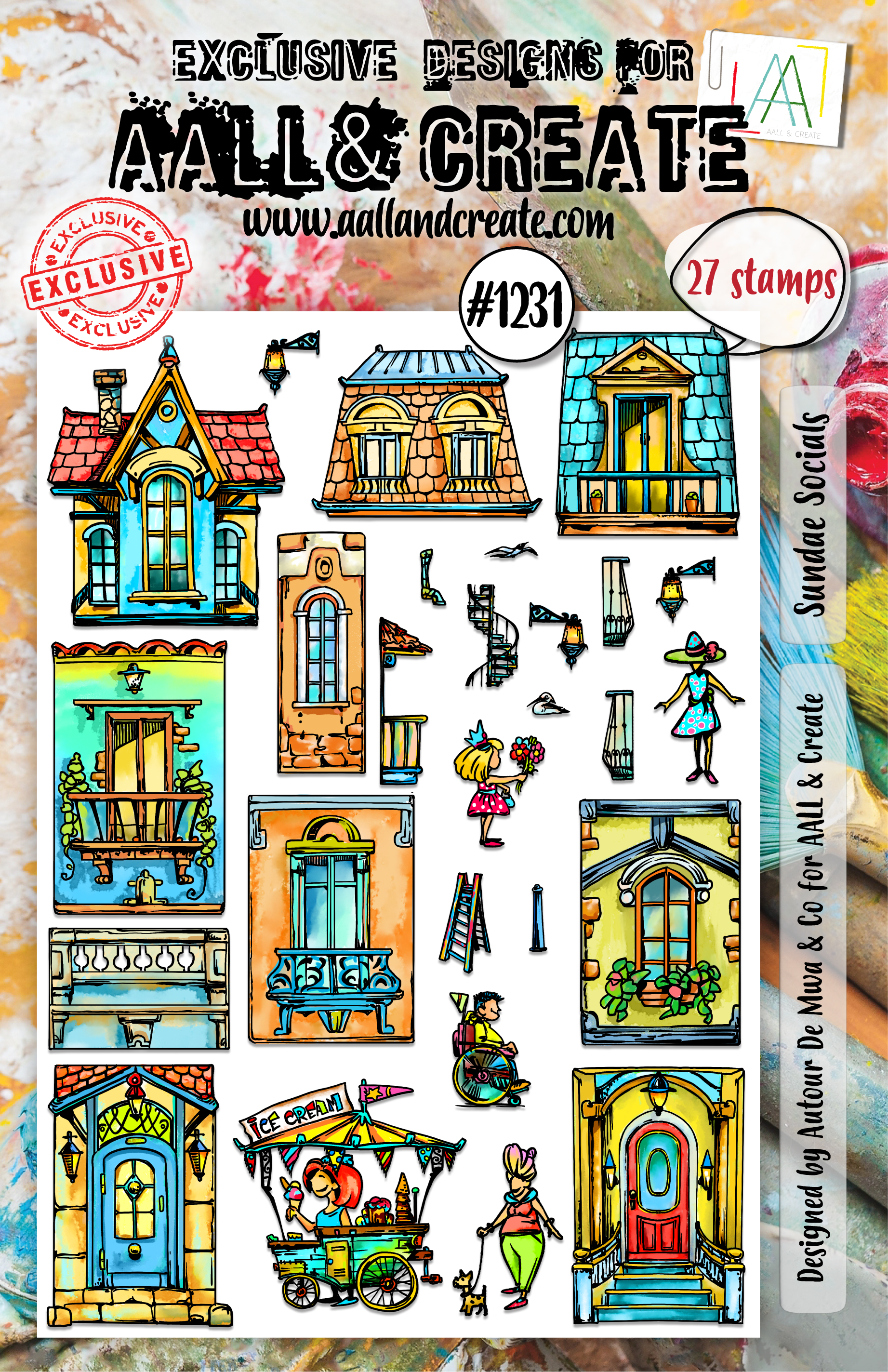 AALL and Create - A5 Stamp Set - Sundae Socials