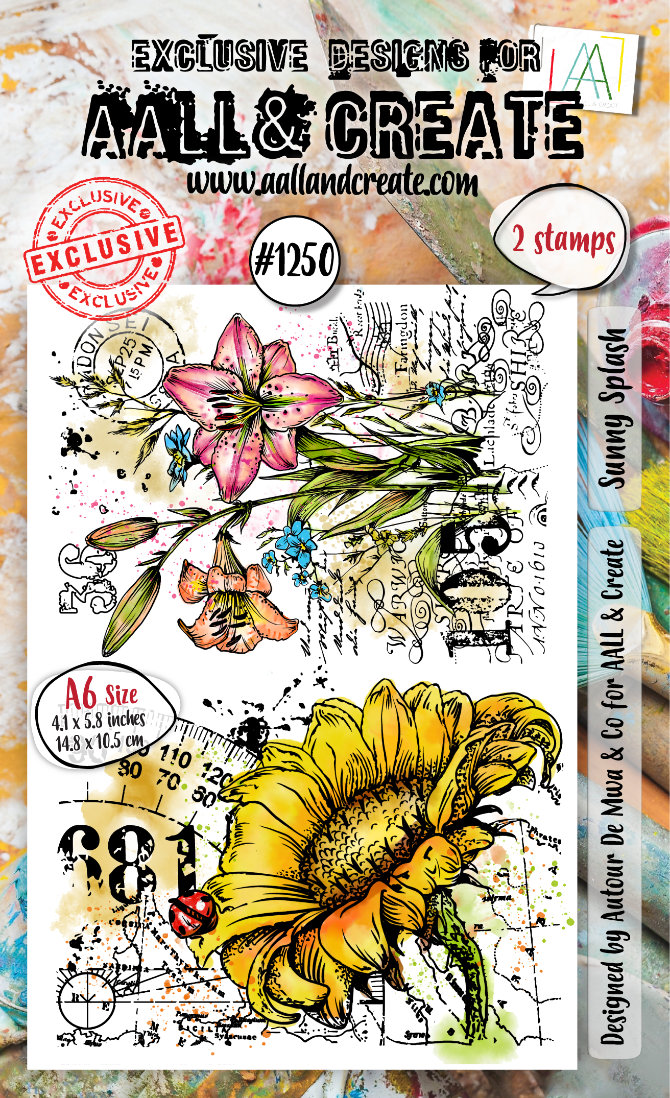 AALL and Create - A6 Stamp Set - Sunny Splash