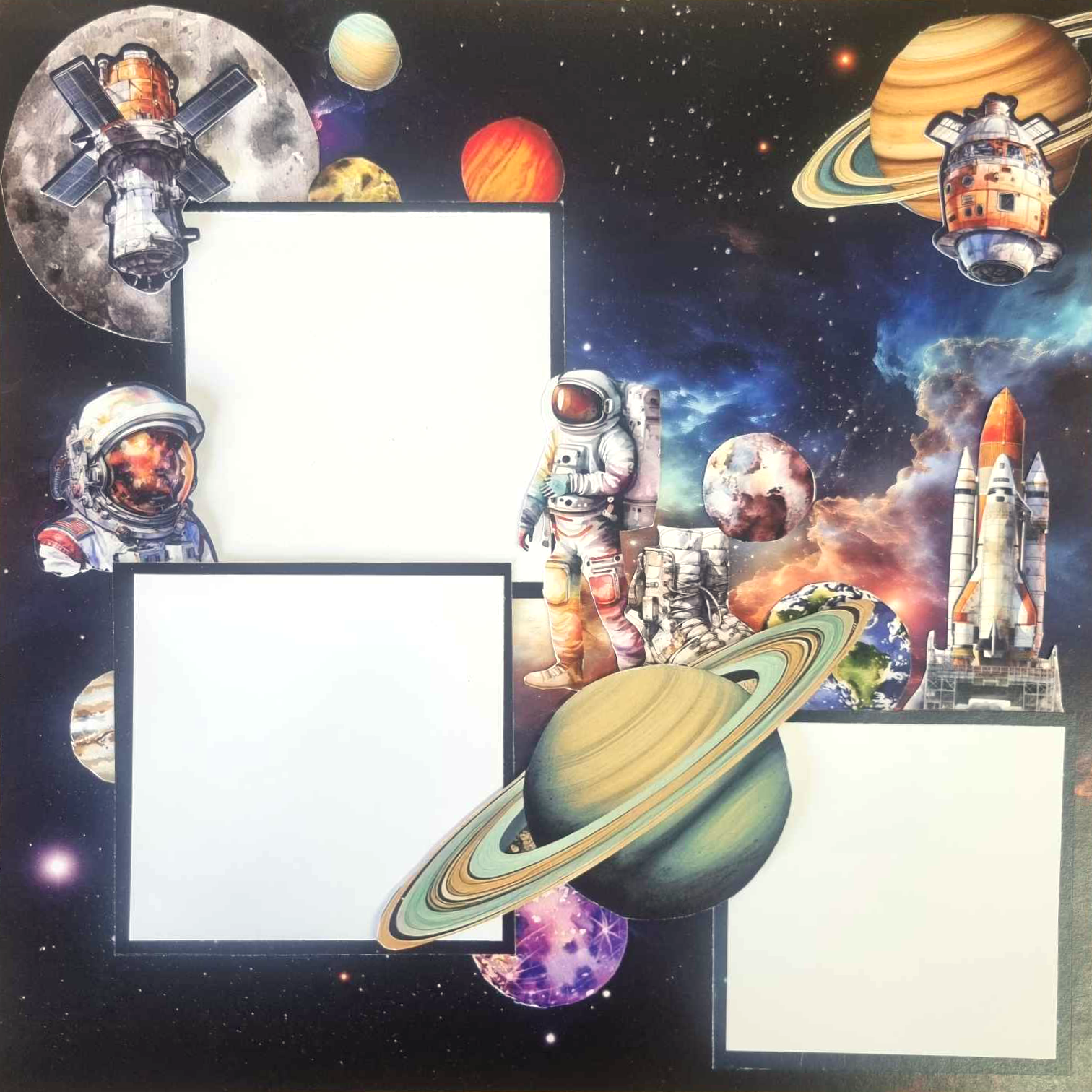 3Quarter Designs Cosmic Explorer - 12x12 Design Paper & Diecuts Set Mini Collection