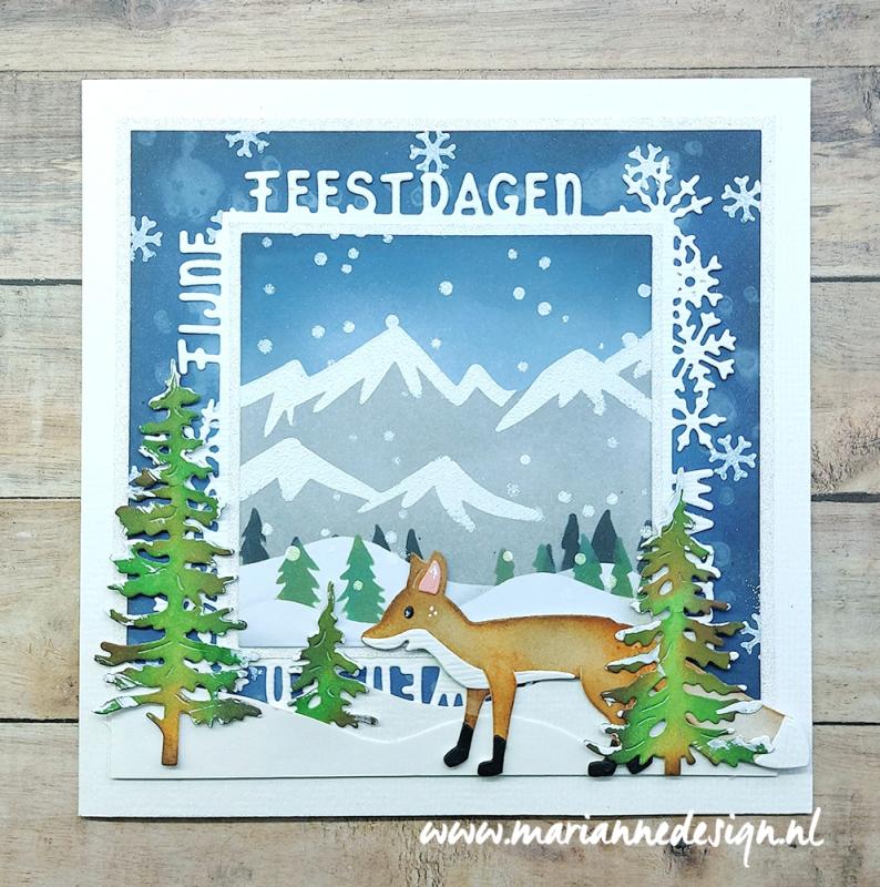 Marianne Design Mask Stencil - Mountain Scenery