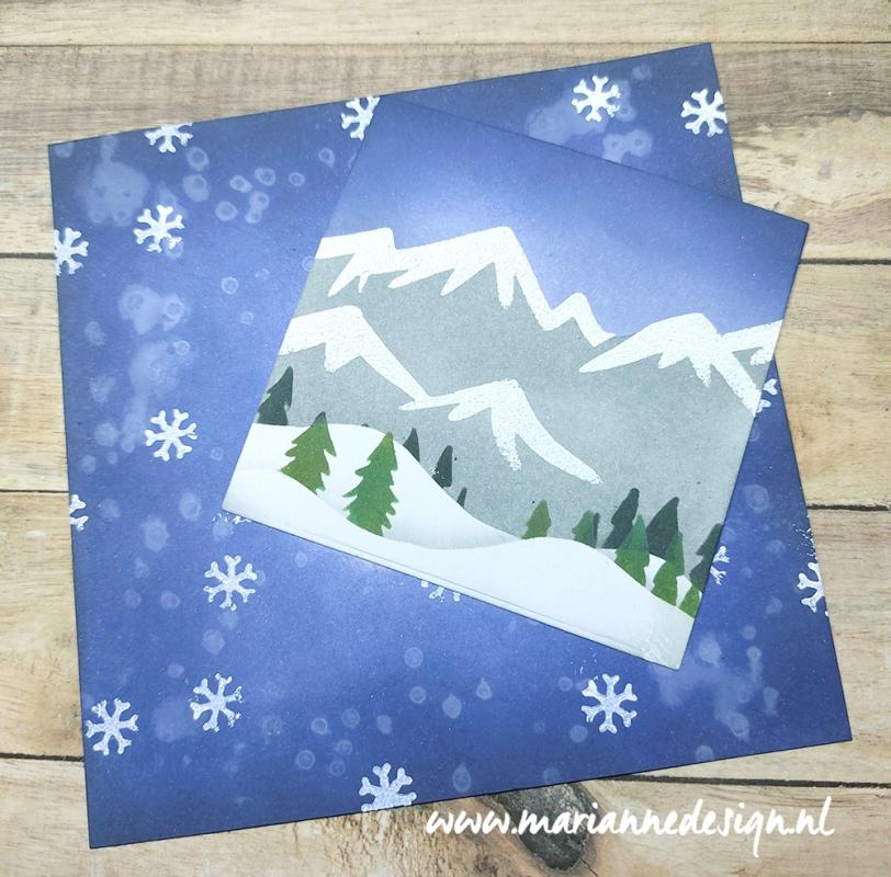 Marianne Design Mask Stencil - Mountain Scenery