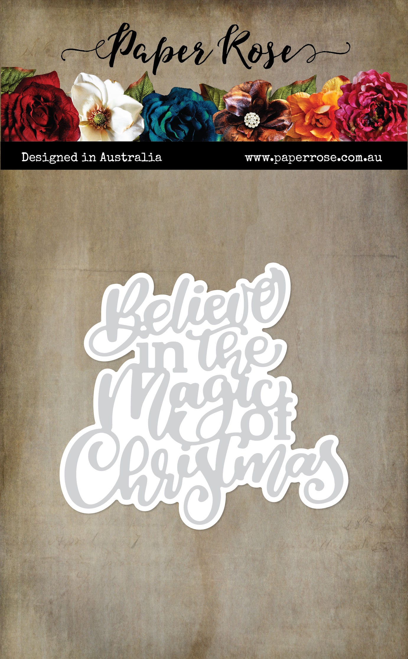 Believe in the Magic Of Christmas Script Die 32463