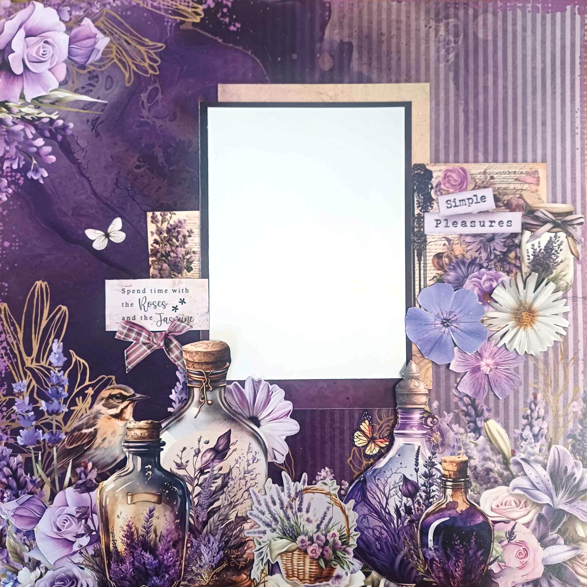 3Quarter Designs Lilac Euphoria 12x12 Design Paper & Diecuts Set