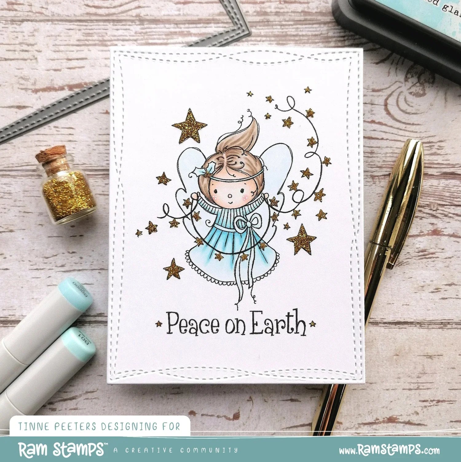 Peace Angel Clear Stamp 32658