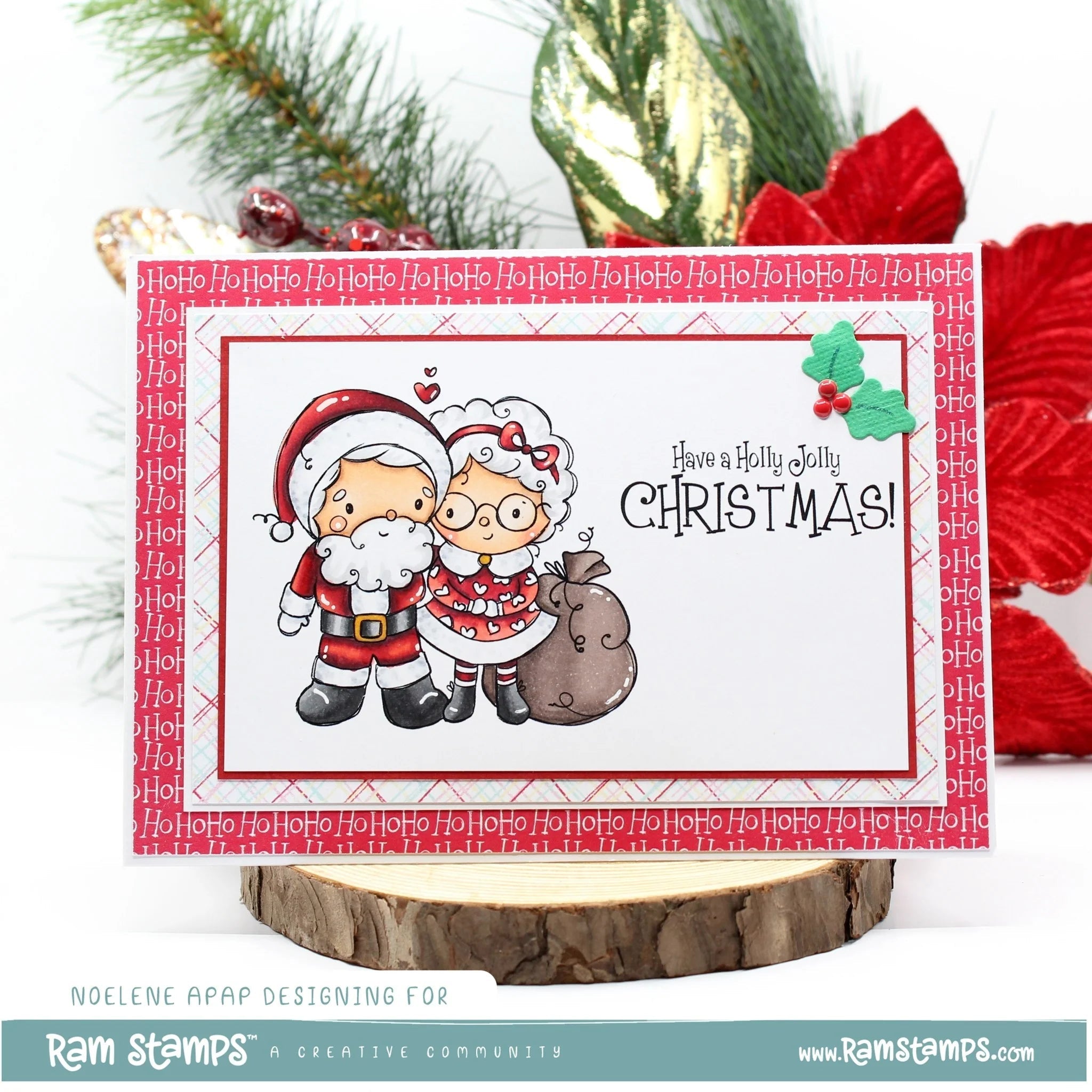 Mr & Mrs Santa Claus Clear Stamp 32661