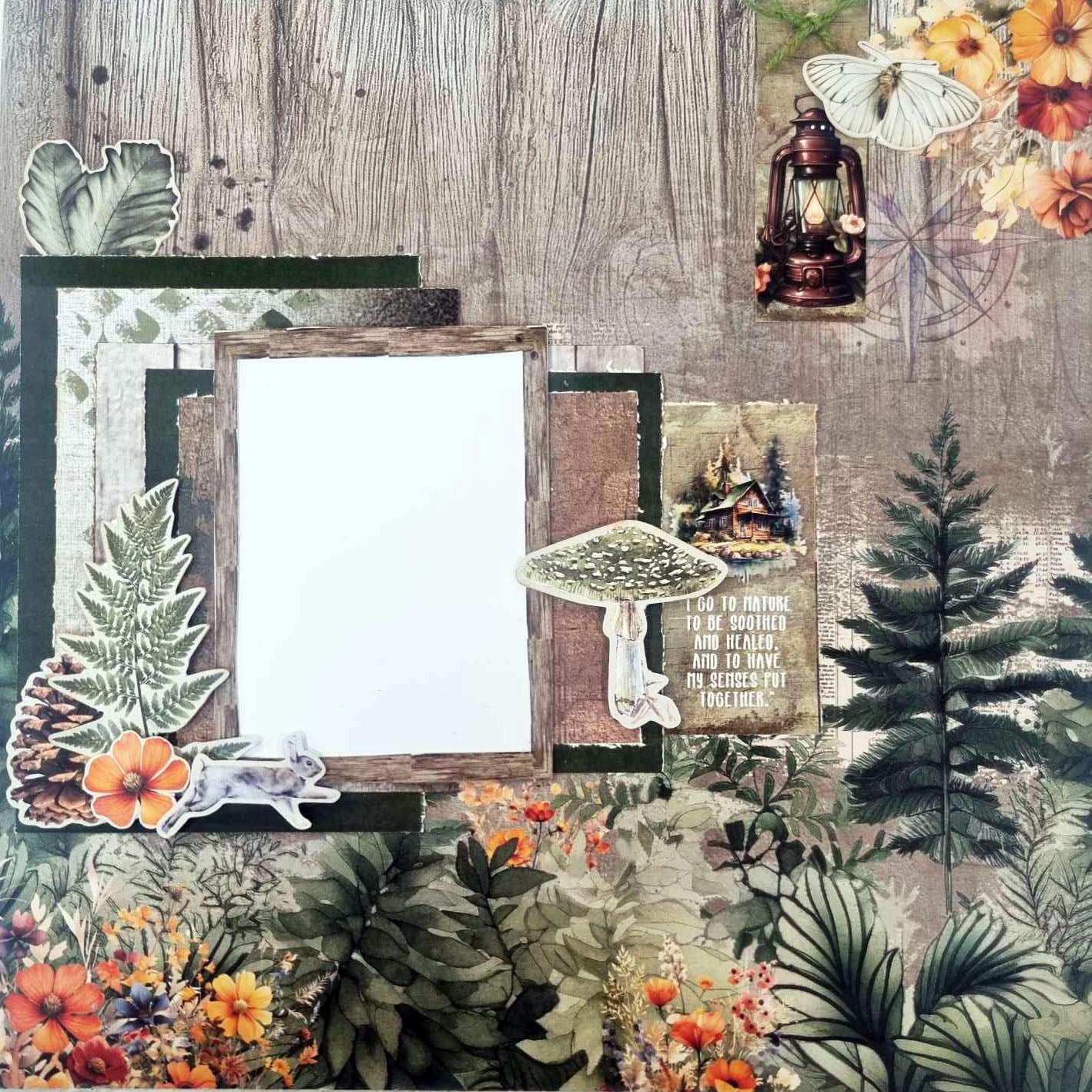 3Quarter Designs Idyllic Woods 12x12 Scrapbook Collection