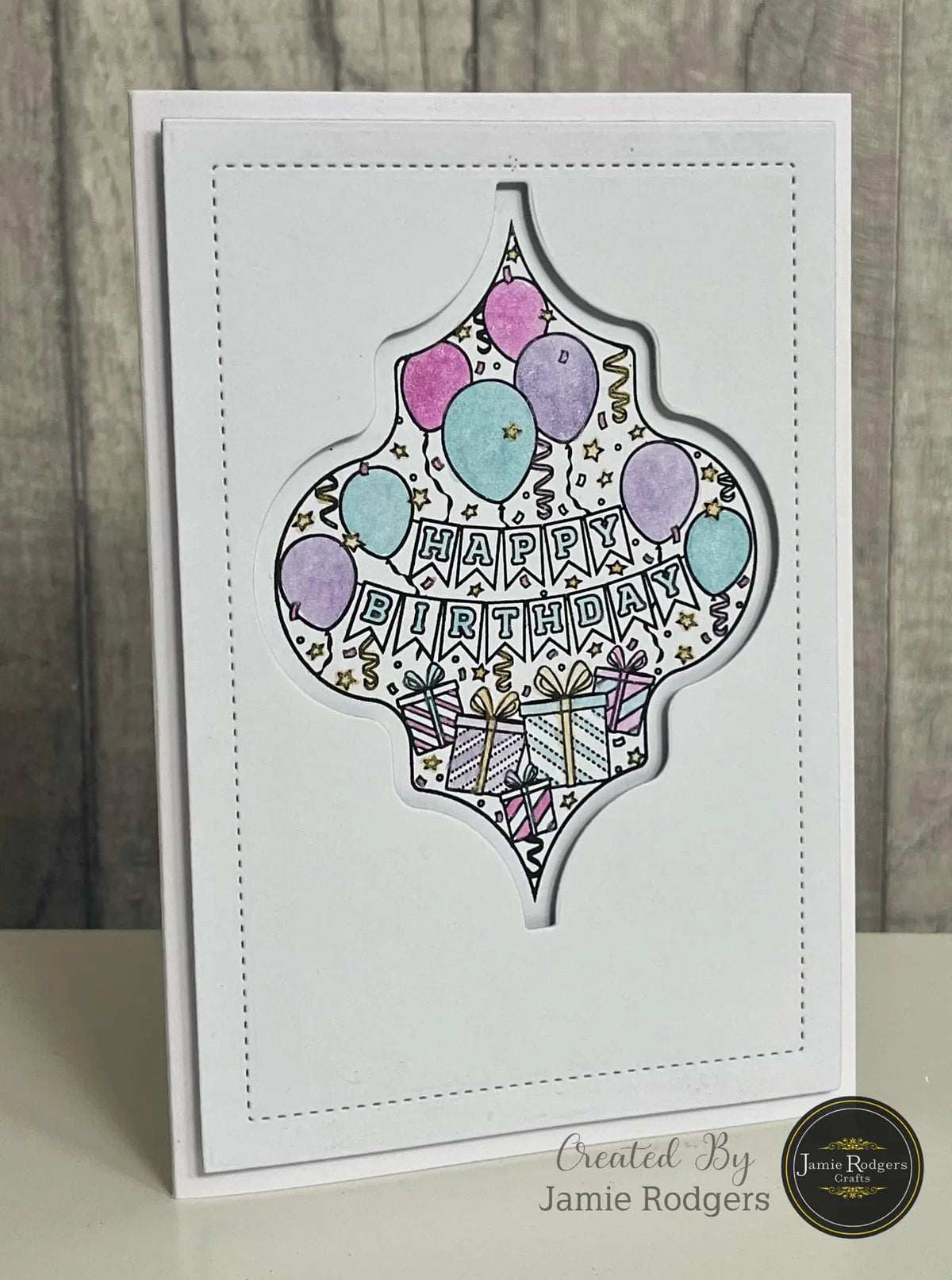 Jamie Rodgers Crafts - Happy Birthday DL Clear Stamp Set