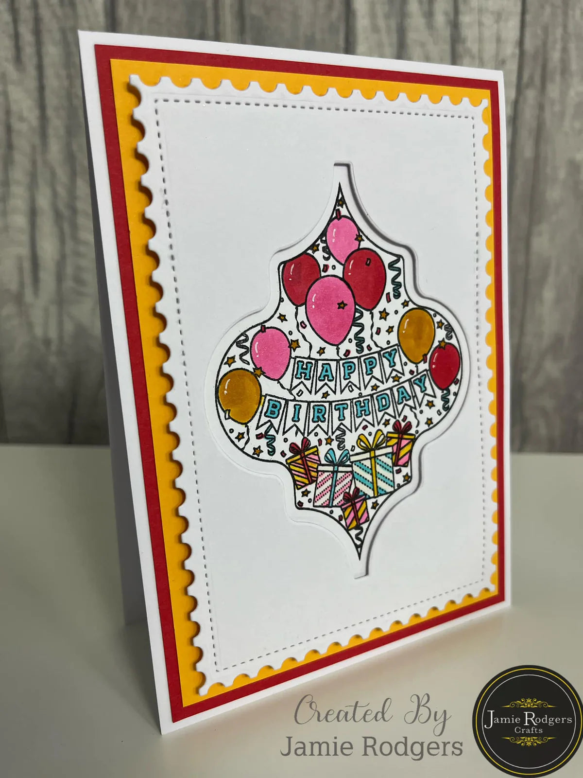 Jamie Rodgers Crafts - Happy Birthday DL Clear Stamp Set