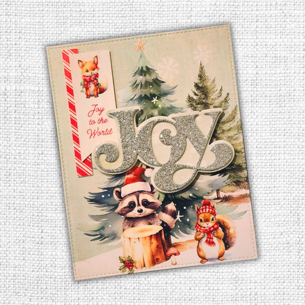 Woodland Christmas Tags Embossed Die Cuts 33036