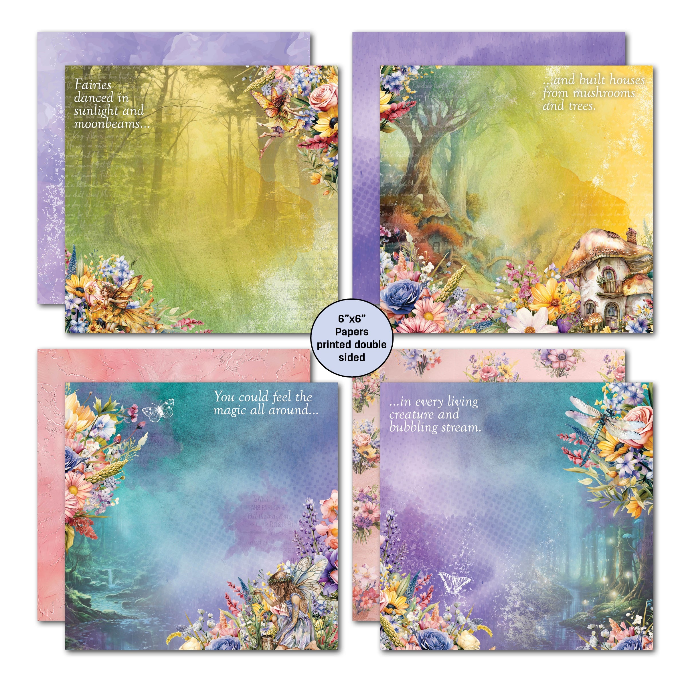 3Quarter Designs Visiting Fairyland 6x6 Paper Pack