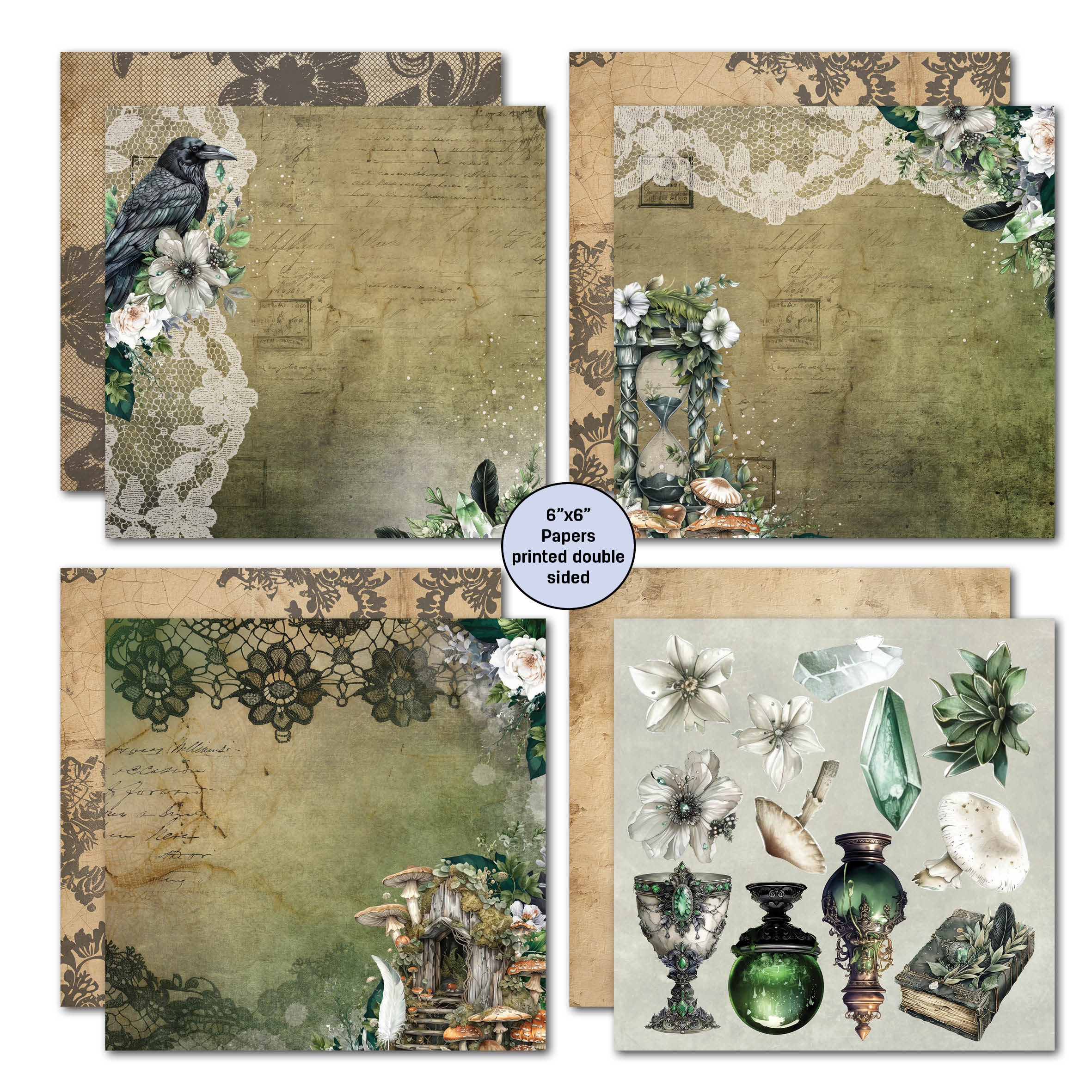 3Quarter Designs Earth Witch 6x6 Paper Pack