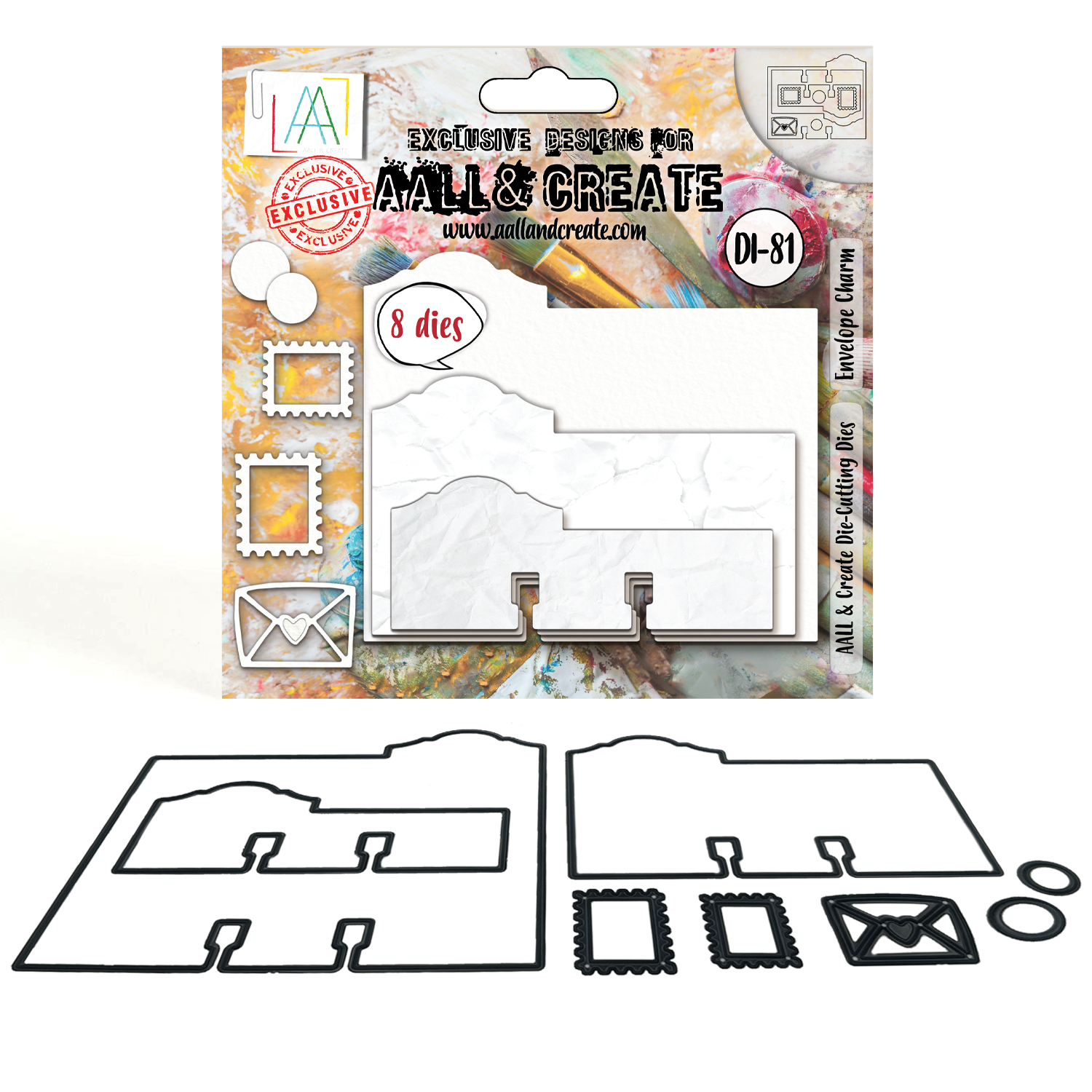 AALL and Create - Die-Cutting Die Set - Envelope Charm