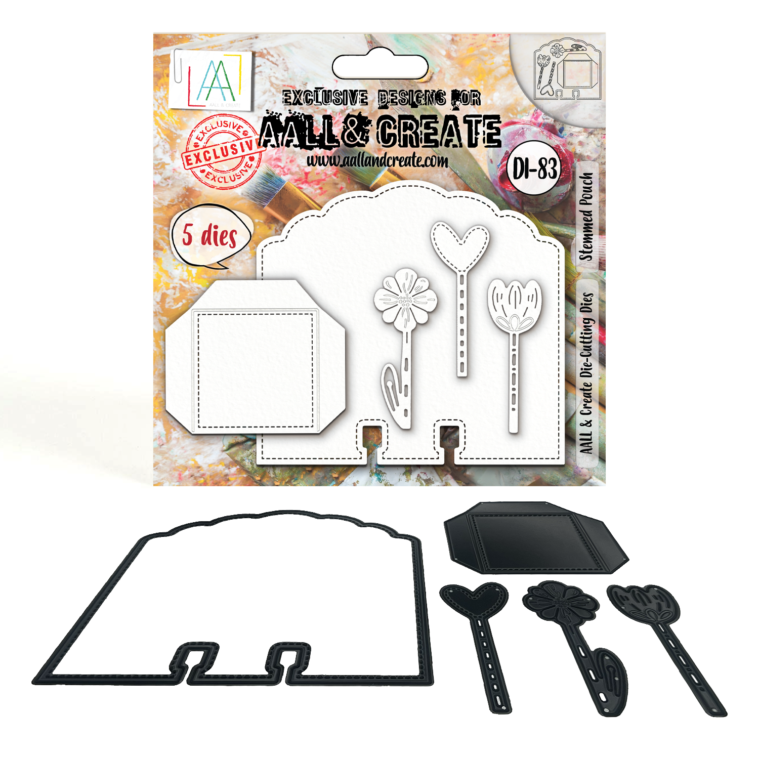 AALL and Create - Die-Cutting Die Set - Stemmed Pouch