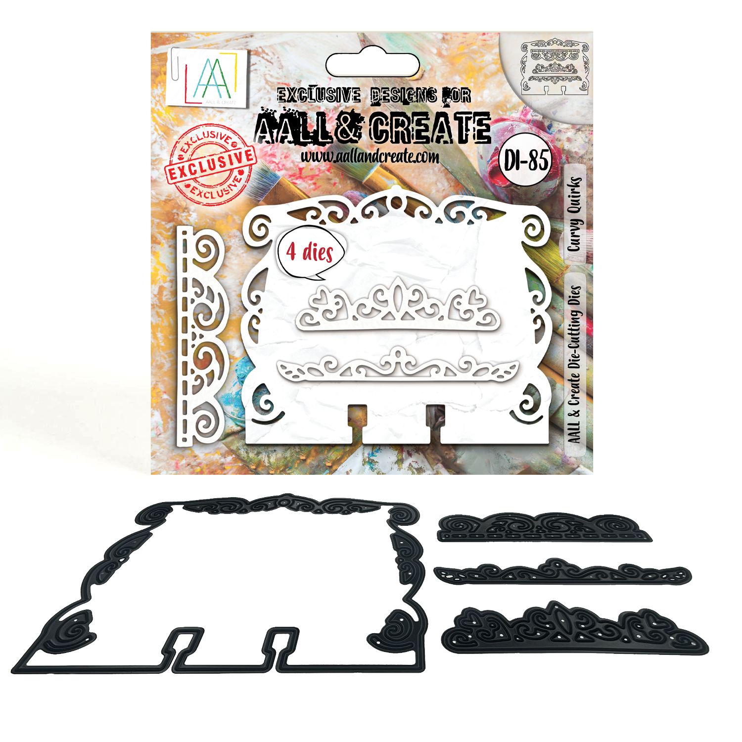 AALL and Create - Die-Cutting Die Set - Curvy Quirks