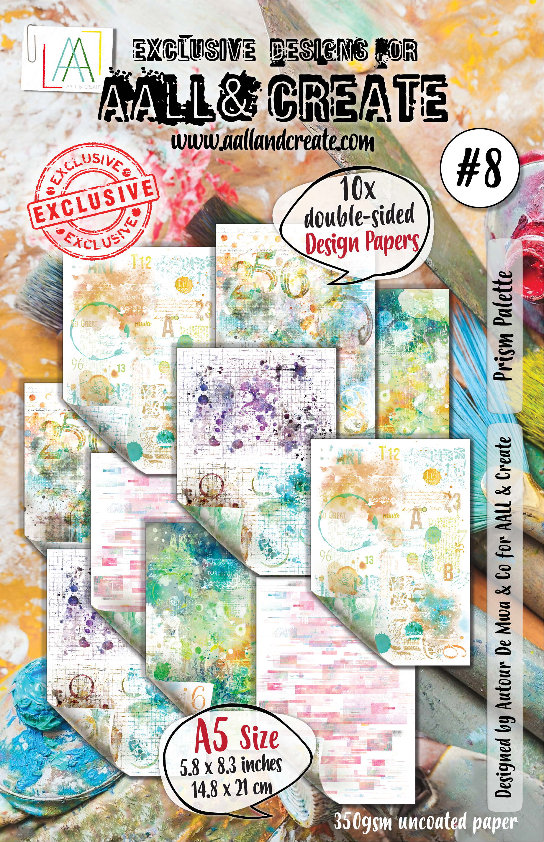 AALL and Create - A5 Design Paper - Prism Palette