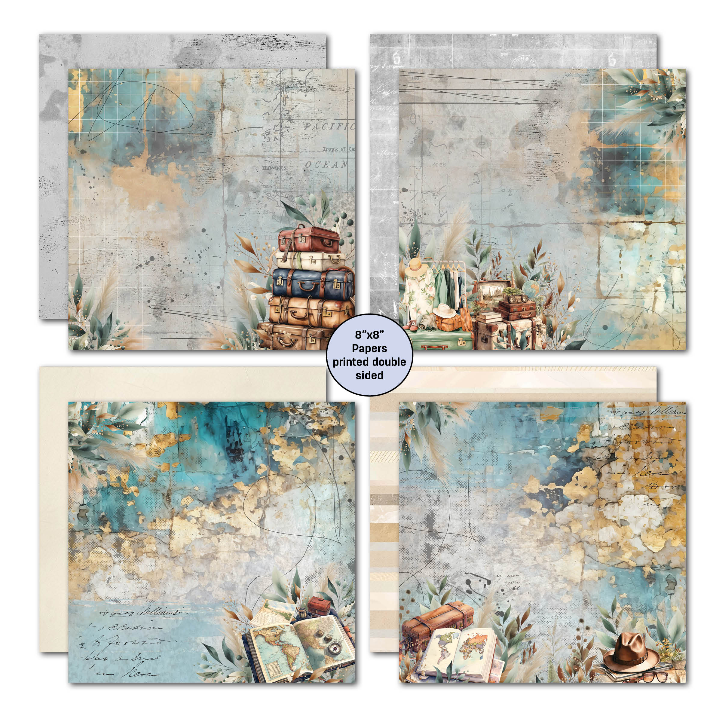 3Quarter Designs Adventures Return 8x8 Paper Pack