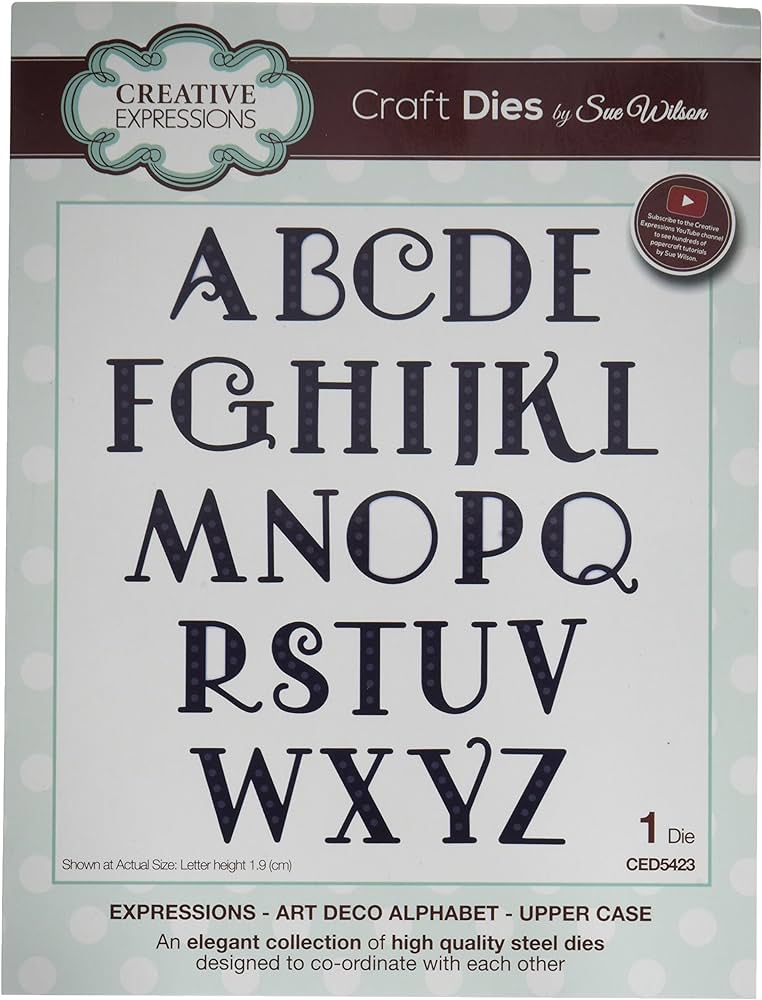 Expressions Art Deco Alphabet - Upper Case