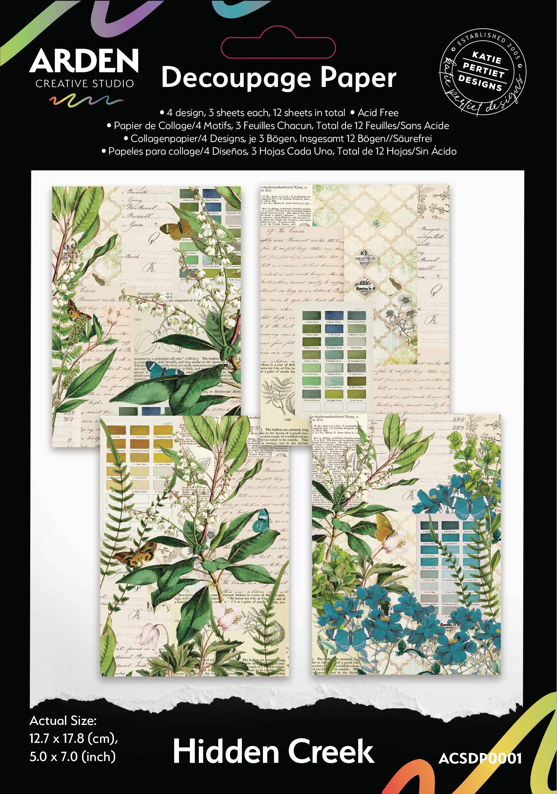 Arden Creative Studio Hidden Creek Decoupage Paper