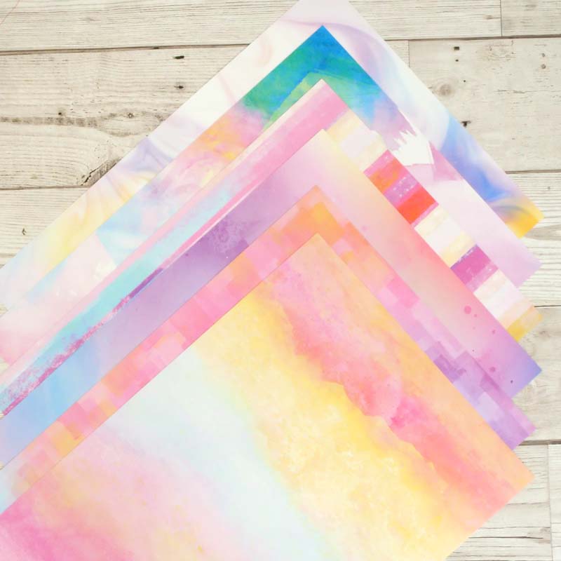 Adorable Scorable Designer Card Packs - Rainbow Watercolour