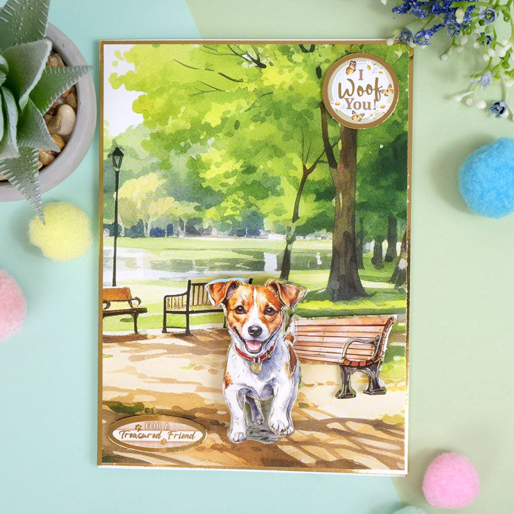 Brilliant Backgrounds - Dog Tales 8"x8" Paper Pad