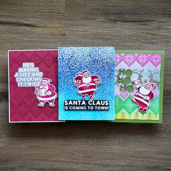 Silly Santas Stamp and Die Bundle