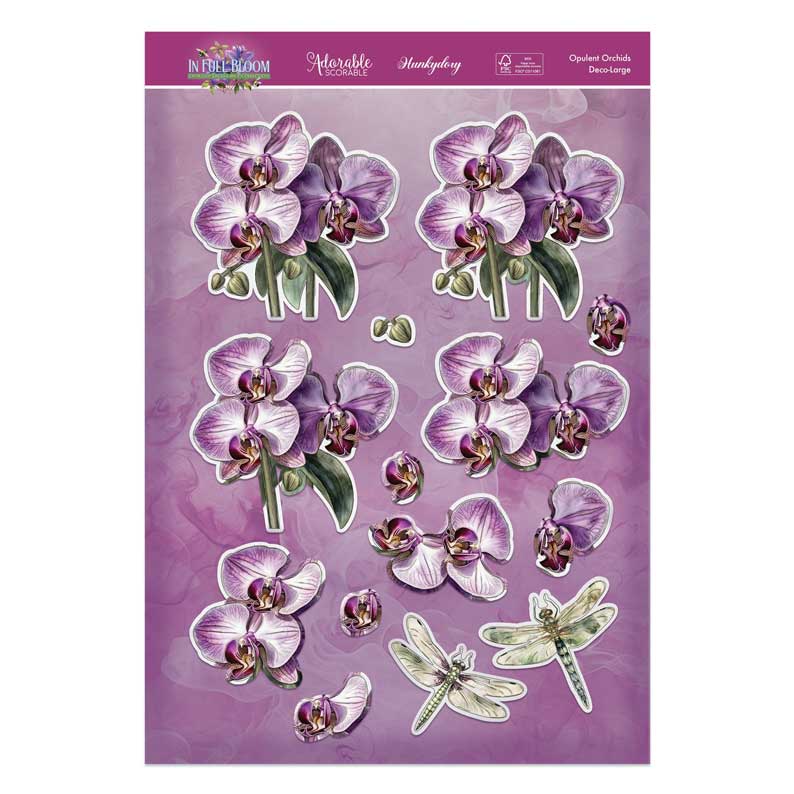 In Full Bloom Deco-Large Set - Opulent Orchids