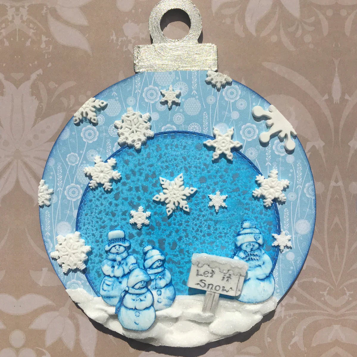 Miniature Let it Snow Silicone Mould