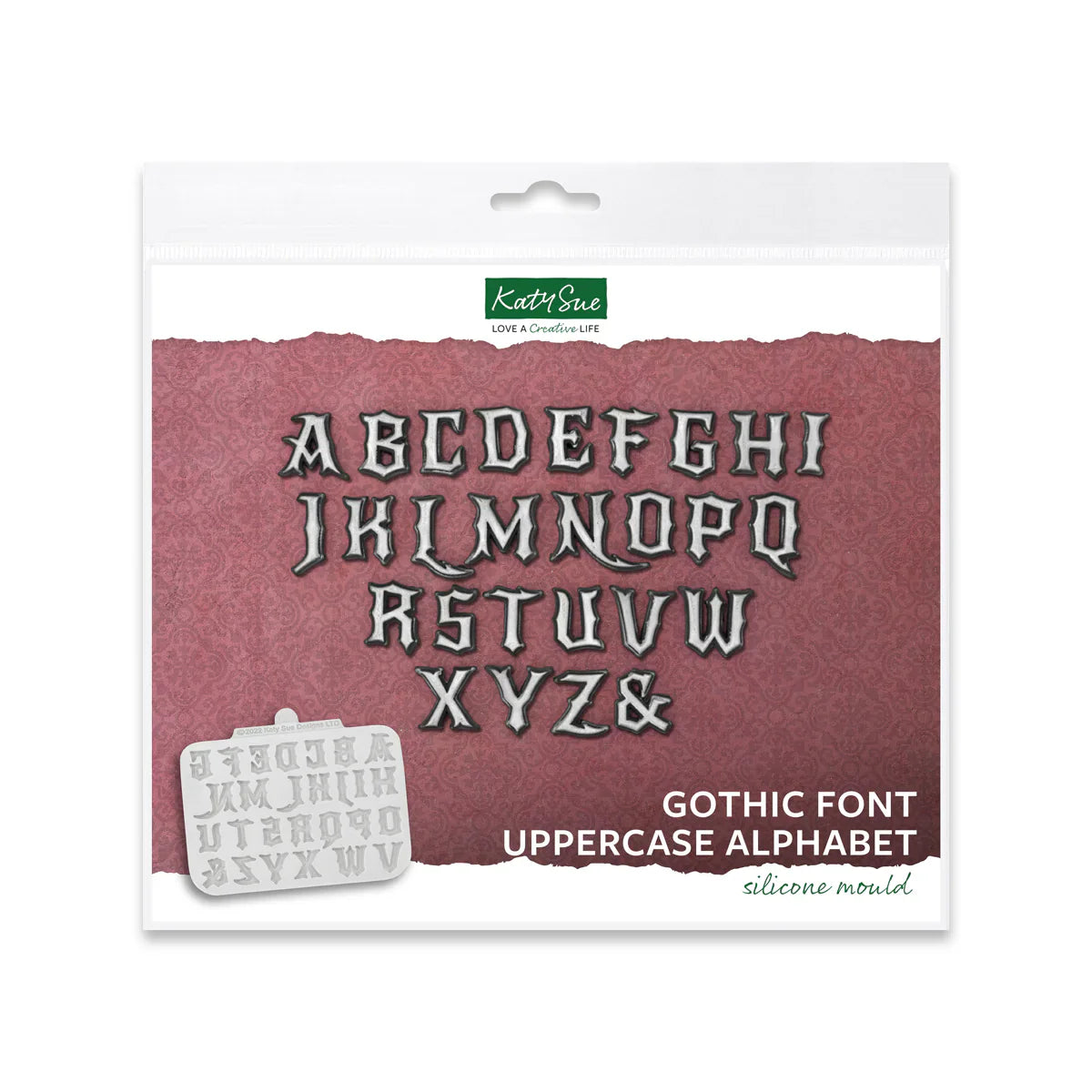 Gothic Font Uppercase Alphabet Silicone Mould
