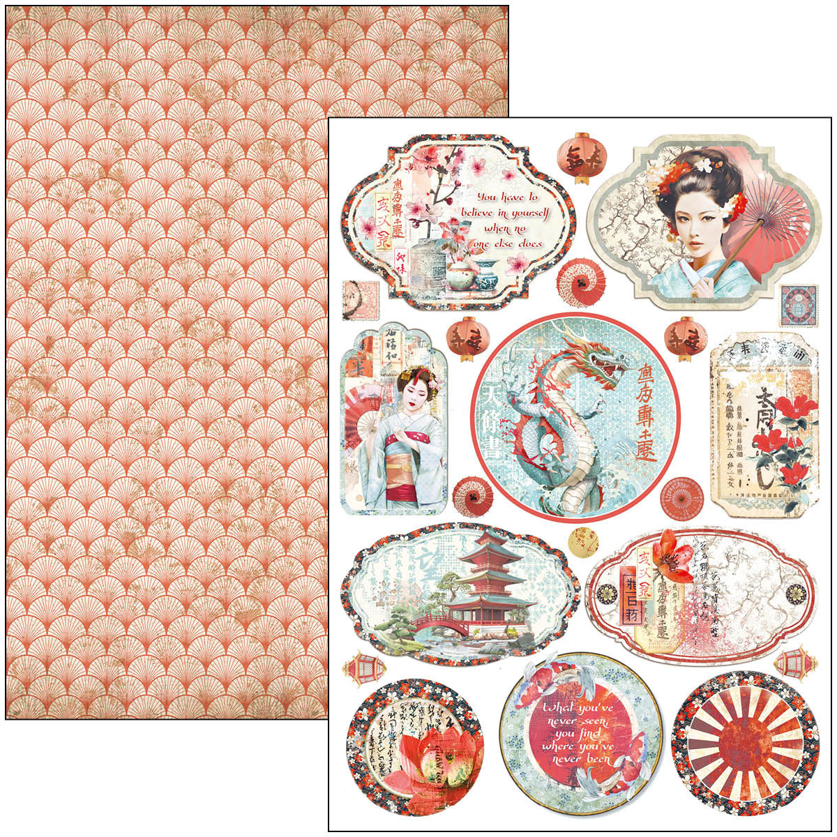 Land Of The Rising Sun Creative Pad A4 9/Pkg