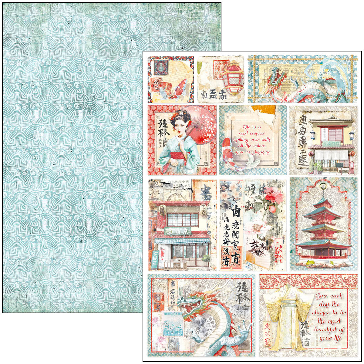 Land Of The Rising Sun Creative Pad A4 9/Pkg