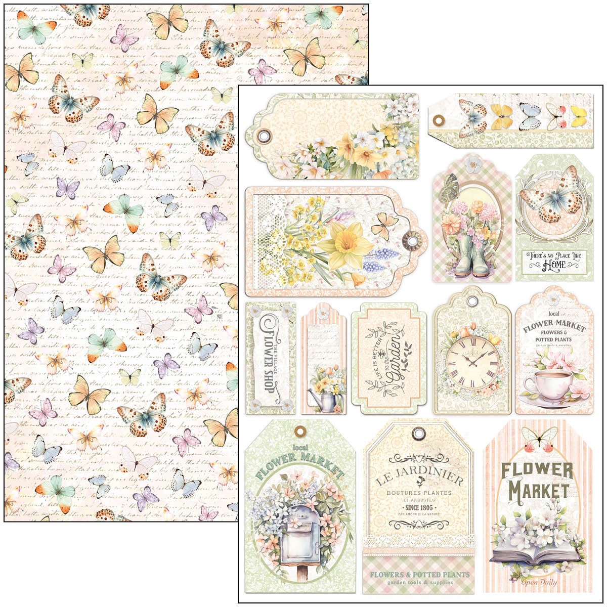 Flower Shop Creative Pad A4 9/Pkg