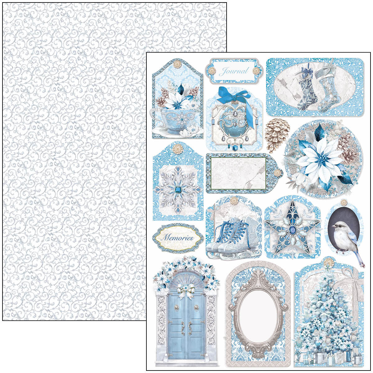 Elegance of Blue Creative Pad A4 9/Pkg