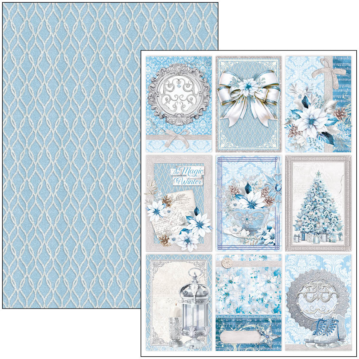 Elegance of Blue Creative Pad A4 9/Pkg