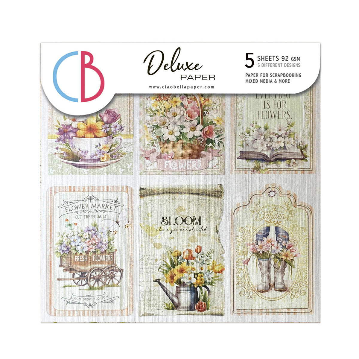 Deluxe Flower Shop Paper Pear 6"x6" 5/Pkg