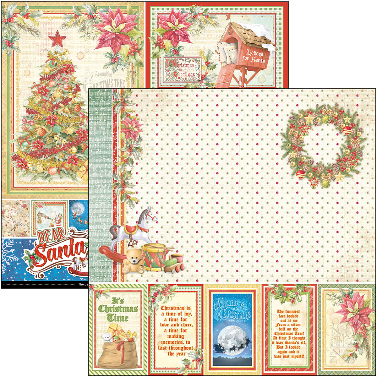 Ciao Bella Dear Santa Paper Pad 8"x8" 12/Pkg