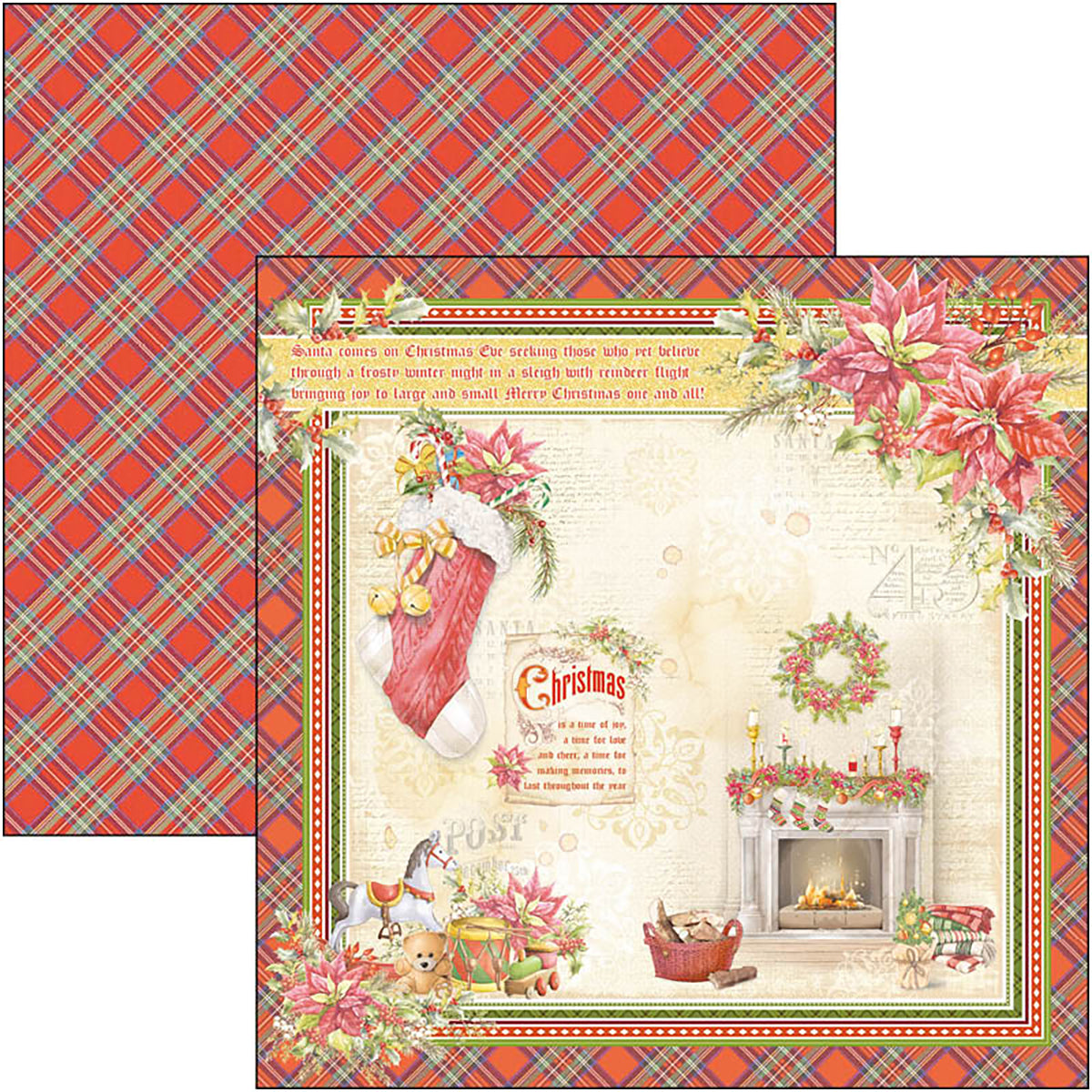 Ciao Bella Dear Santa Paper Pad 8"x8" 12/Pkg