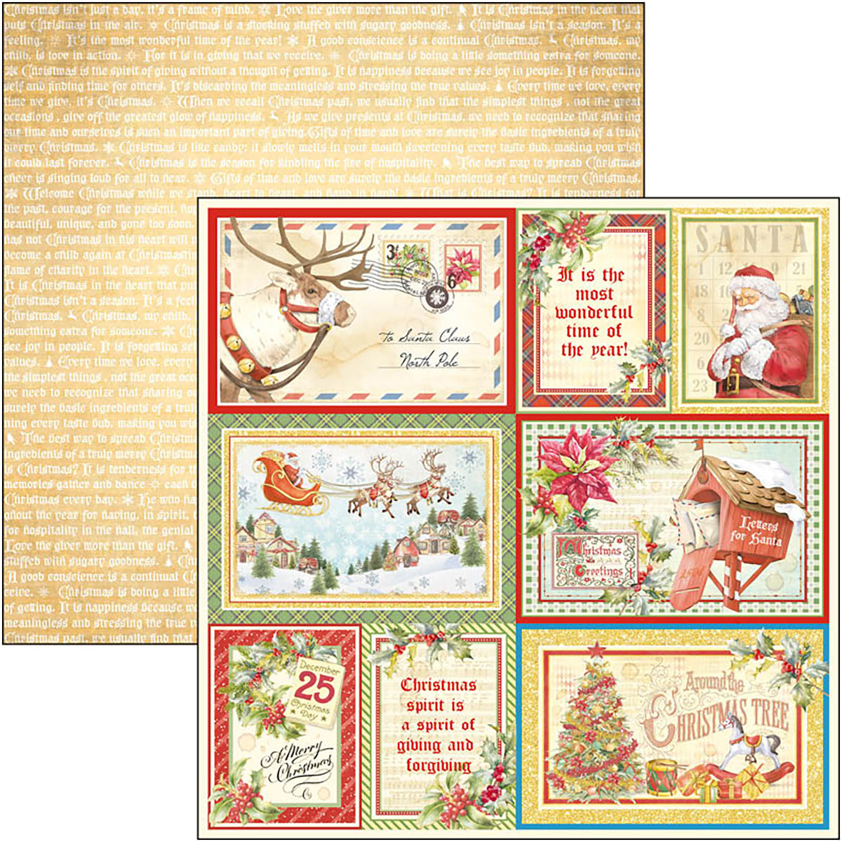 Ciao Bella Dear Santa Paper Pad 8"x8" 12/Pkg